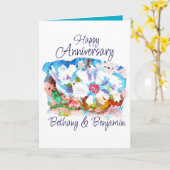 Gute Jubiläumswünsche beiden Karten (Gelbe Blume)