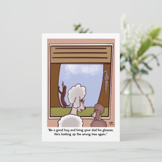 Gute junge Vatertagskarte (Stehend Vorderseite)