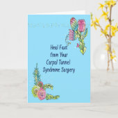 Gute Karte für die Operation des Carpal Tunnel-Syn (Gelbe Blume)