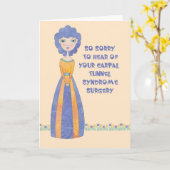 Gute Karte für die Operation des Carpal Tunnel-Syn (Gelbe Blume)