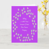 Gute Karte für die Operation von Hautkrebs (Gelbe Blume)