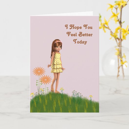 Gute Karte für Großmutter (Gelbe Blume)