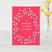 Gute Karte für kaputten Arm (Gelbe Blume)