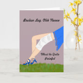 Gute Karte für kaputten Leg (Gelbe Blume)