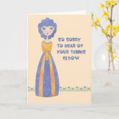 Gute Karte für Tennis-Elbow (Gelbe Blume)