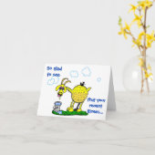 Gute Karte - Krankheit holen Sie sich Ihre Ziege (Gelbe Blume)