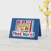 Gute Karte mit Basset Hound (Gelbe Blume)