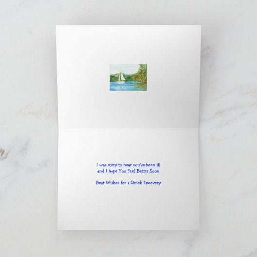 Gute Karte mit Sailboat (Innenseite)