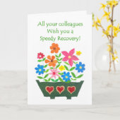 Gute Karte von Kollegen (Gelbe Blume)