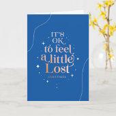 Gute Karte Zitat Es ist ok, sich ein wenig verlore (Gelbe Blume)