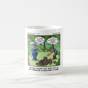 Gute Katze Bad Cat U Meow lustige Geschenke & T-Sh Kaffeetasse