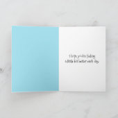 Gute Katze in Pajamas Karte (Innenseite)