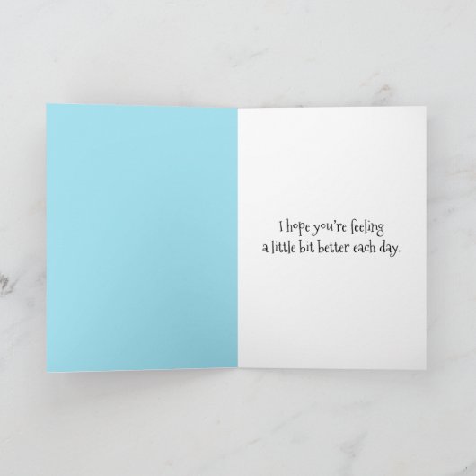 Gute Katze in Pajamas Karte (Innenseite)