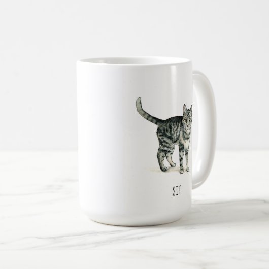 Gute Katzen: Sit Tasse (VorderseiteRechts)
