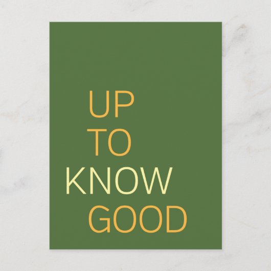 Gute Kenntnisse Postkarte (Vorderseite)