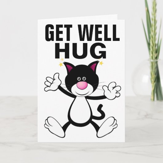 GUTE KITTY CAT HUG GREETING CARDS KARTE (Vorderseite)