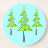 Gute kleine Bäume Sandstein Untersetzer (Vorne)