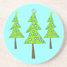 Gute kleine Bäume Sandstein Untersetzer