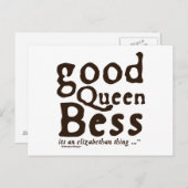 Gute Königin Bess Postkarte (Vorne/Hinten)