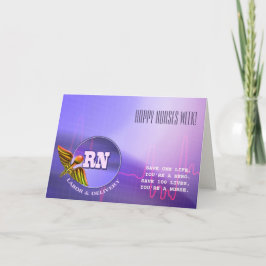 Gute Krankenwoche. Caduceus Card Dankeskarte