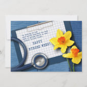 Gute Krankenwoche. Dioden und Stethoskopkarten Karte (Vorderseite)