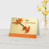 Gute Krankenwoche. Farbenfrohe Tische Karte (Gelbe Blume)