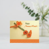 Gute Krankenwoche. Farbenfrohe Tische Postkarte (Stehend Vorderseite)