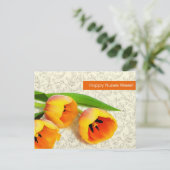 Gute Krankenwoche. Frühlingshuppen Postkarte (Stehend Vorderseite)