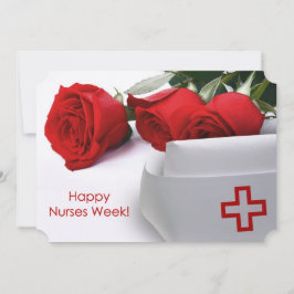 Gute Krankenwoche. Rote Rosen- und Krankenversiche Einladung