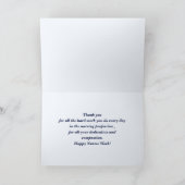 Gute Krankenwoche. USA Patriotic Card Dankeskarte (Innenseite)