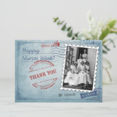 Gute Krankenwoche. Vintage Designkarte Karte (Stehend Vorderseite)