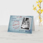 Gute Krankenwoche. Vintages Foto Karte (Gelbe Blume)