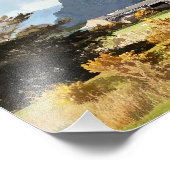 GUTE LANDWIRTSCHAFT UND BERGE FOTODRUCK (Ecke)