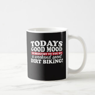 Gute Laune geholt durch das Schmutz-Radfahren! Kaffeetasse