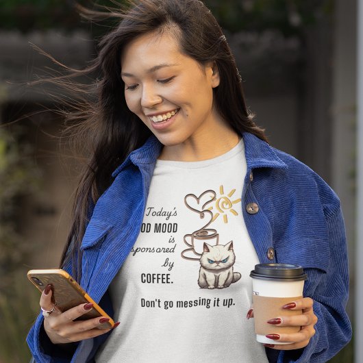 Gute Laune Gesponsert von Coffee Fun T-Shirt