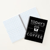 Gute Laune lustiges Kaffeekonzept Notizblock (Innenseite)
