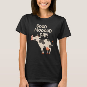Gute-Laune-Tag Kuh Gesicht Muh süße Kuh glückliche T-Shirt