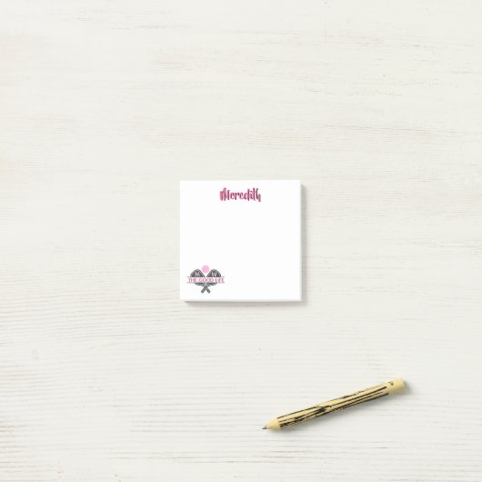 Gute Lebensbedingungen bei PIckleball Post-it Klebezettel (Auf Schreibtisch)