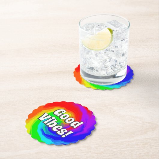 Gute Lebensbedingungen Vibrannte Hitzewelle Swirl Untersetzer (Vor Ort)