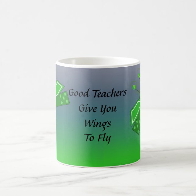 Gute Lehrer geben dir Flügel... Kaffeetasse (Mittel)