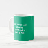 Gute Lehrer kennen Kaffeetasse (Vorderseite Links)