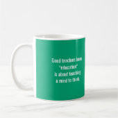 Gute Lehrer kennen Kaffeetasse (Links)