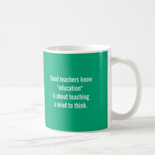 Gute Lehrer kennen Kaffeetasse (Rechts)