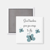 Gute Lehrerbotschaft Magnet (Vorderseite/Rückseite)