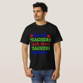 gute Lehrerin lehrt große Lehrer inspiriert T-Shirt (Vorne ganz)