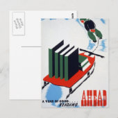 Gute Lektüre voraus Postkarte (Vorne/Hinten)