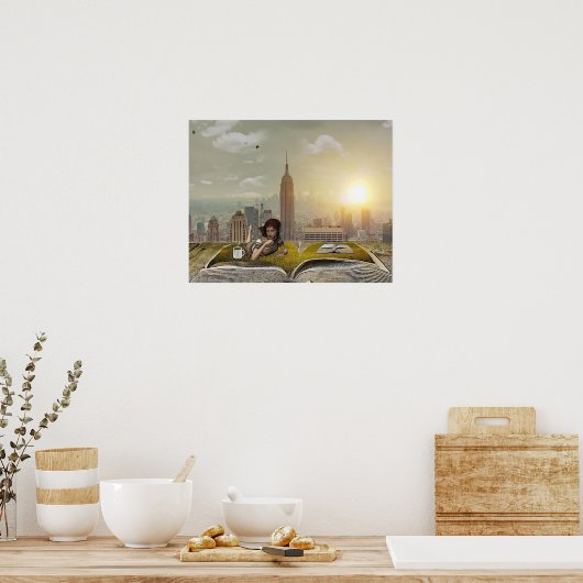 GUTE LESESPOSTER: Reading Refugium Poster (Küche)