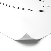 Gute Leute essen Speck Poster (Ecke)