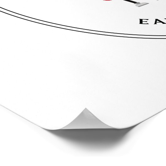 Gute Leute essen Speck Poster (Ecke)