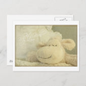 Gute Liebe bei Schafen - Grußkarte Postkarte (Vorne/Hinten)